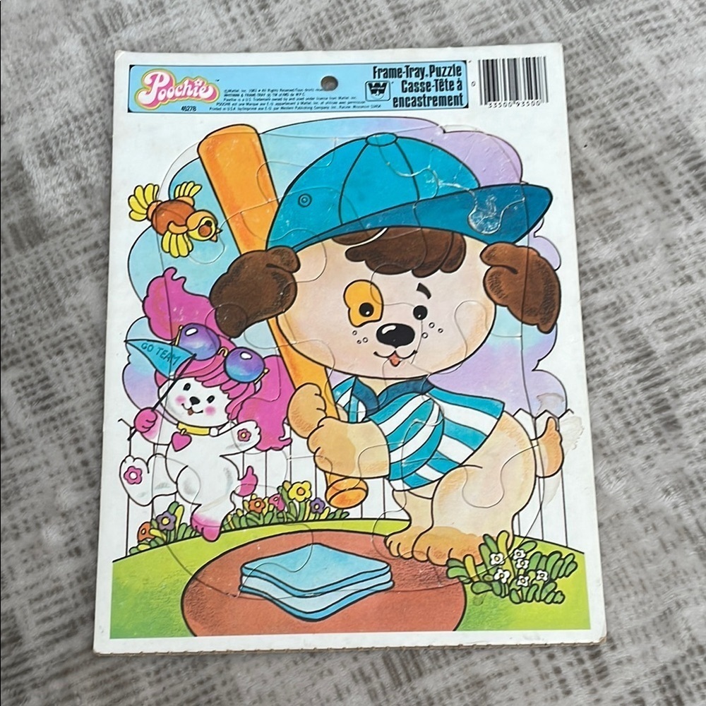 1983 Golden Mattel Poochie - Frame Tray Puzzle COMPLETE CLEAN